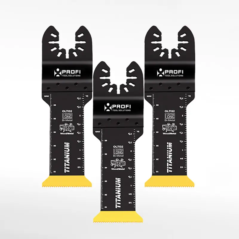 Lâmina De Serra Oscilante De Titânio Para Lâminas De Ferramentas De Oscilação De Material Duro De Madeira Metal