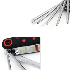 Portable Allen Wrench Set <strong>8pc</strong> Folding <strong>Hex</strong> <strong>Keys</strong> for Basic Home Repair and General Applications - Product Image 3