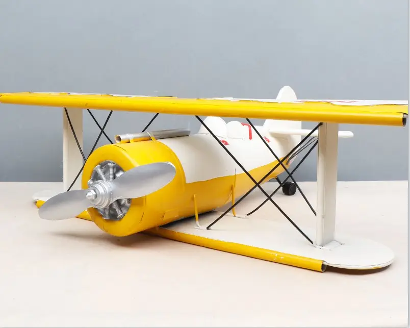Креативная металлическая модель самолета, персонализированная винтажная модель самолета, Игрушечная модель самолета для гостиной, украшение для дома