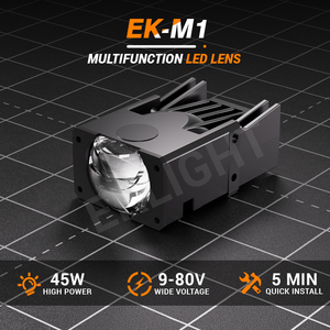 EK-M1โปรเจคเตอร์แบบ Bi-LED อเนกประสงค์ติดตั้งง่ายเลนส์ LED ขนาดเล็กสำหรับไฟหน้ารถยนต์รถจักรยานยนต์ - Product Image 2