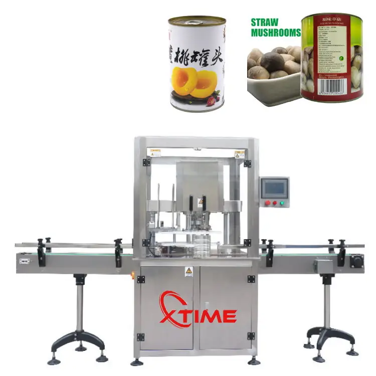 Автоматическая Машина Для Запечатывания консервов персика производственная линия консервы соломы грибов консервировочная машина