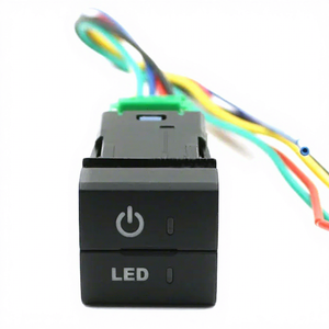 مفتاح مزدوج مربع لأضواء الضباب والمصابيح الأمامية LED للسيارة، مفتاح ثنائي الأزرار لسيارات تويوتا تندرا وتاكوما وبرادو ولاند كروزر وراف فور - Product Image 1