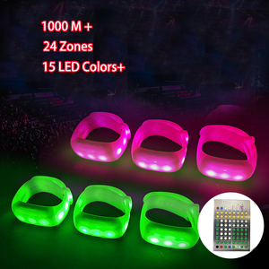 Buổi hòa nhạc điều khiển từ xa DMX phát sáng chương trình trực tiếp thanh biểu diễn ánh sáng có thể điều chỉnh ánh sáng lên Vòng đeo tay sáng dẫn dây đeo cổ tay cho các sự kiện - Product Image 4