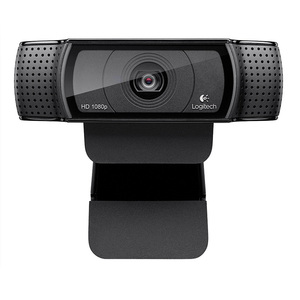 原装罗技C920e高清1080p USB摄像头，带麦克风，适用于台式电脑，内置网络摄像头视频聊天