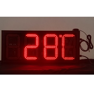 8 дюймов 8888 маленькие светодиодные часы 7 сегментный цифровой номер дисплей доска светодиодный знак времени и температуры - Product Image 4
