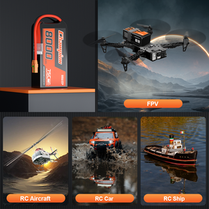 जीप उच्च निर्वहन दर fpv ड्रोन लिथियम बैटरी पैक 110c 100c 6s 4s लिपो बल्लेबाज 6000 माह 4000 मा 2200 माह के लिए - Product Image 4