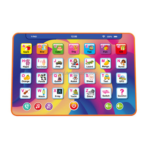 Juguete de aprendizaje de español preescolar tableta educativa temprana LED LCD Pad máquina de aprendizaje para niños - Product Image 3