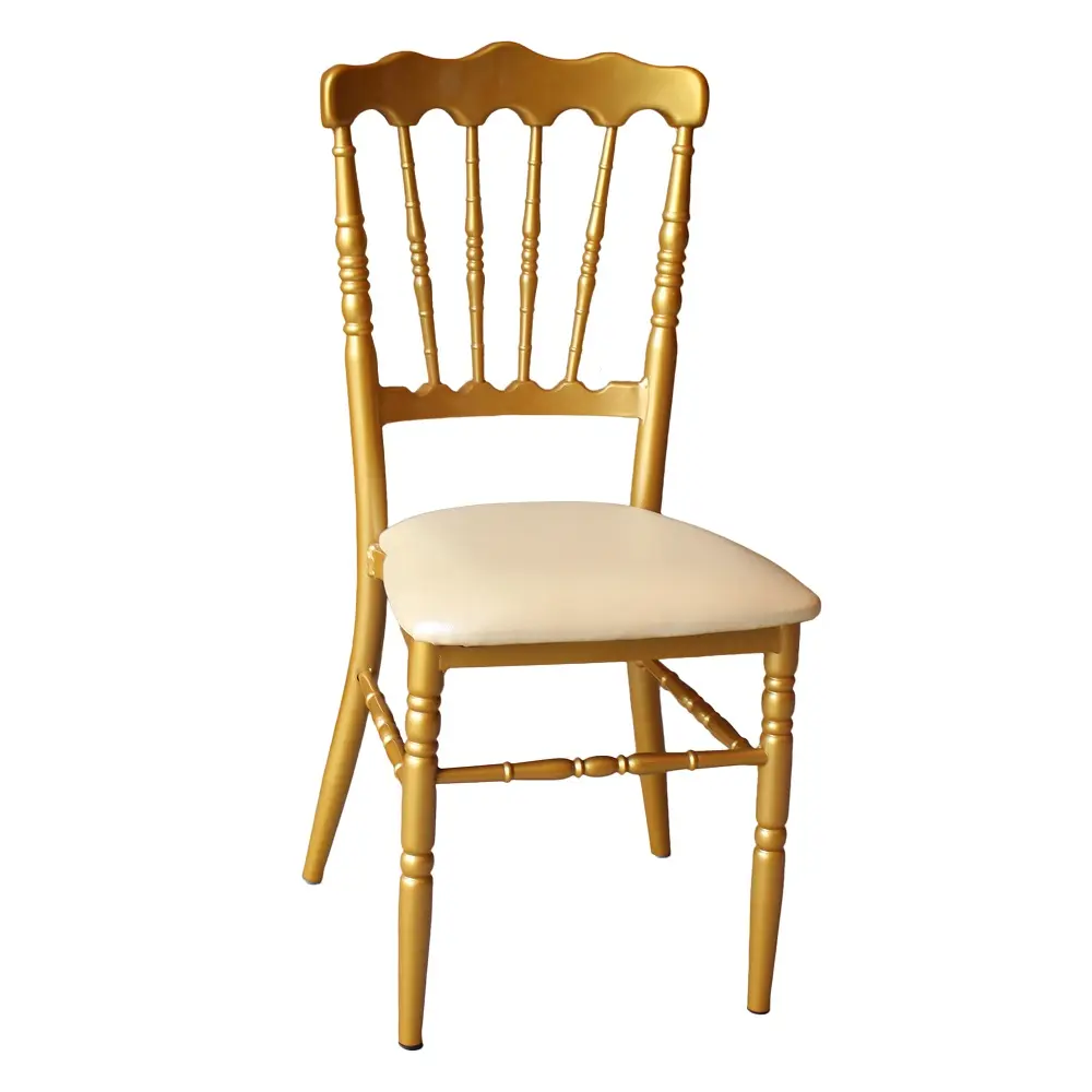 Современная мебель для банкета, столовой, Золотистый металлический Железный обеденный стул Наполеона для свадьбы и ресторана