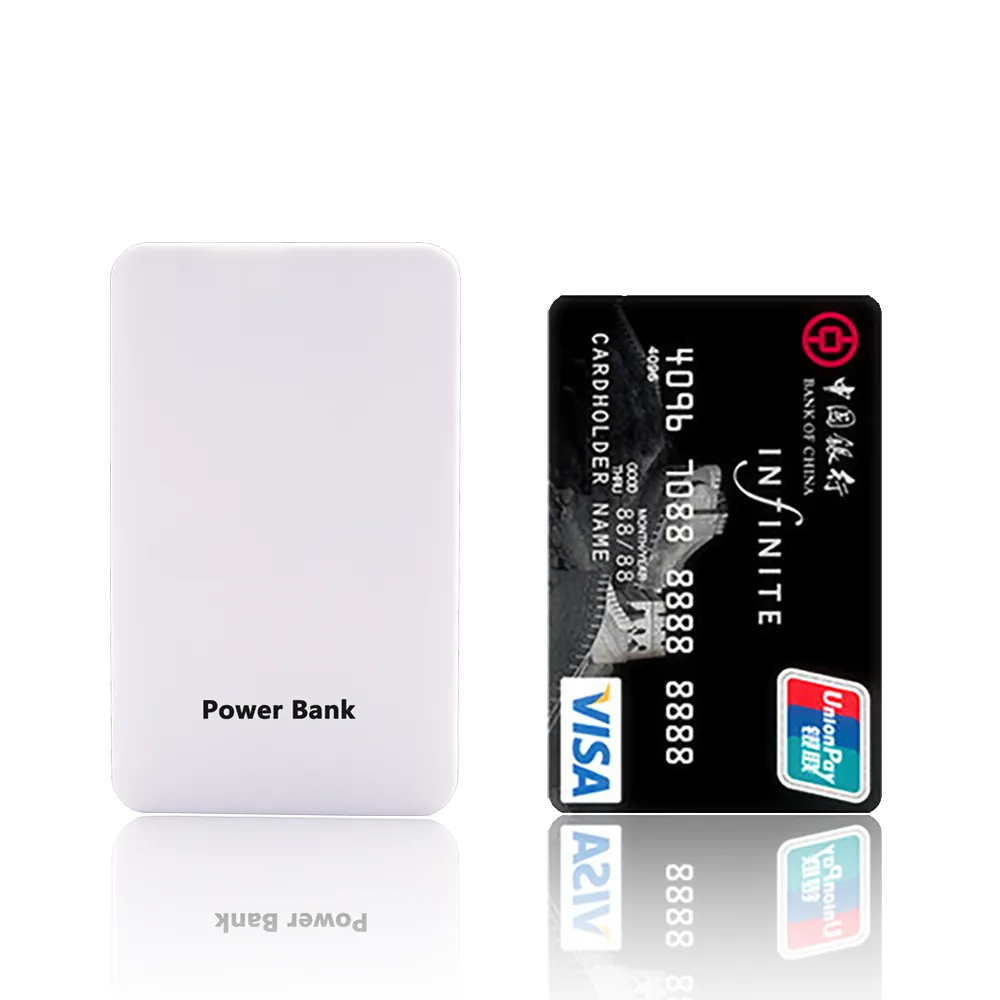 บัตรเครดิตร้อนผลิตภัณฑ์2020ของขวัญส่งเสริมการขายใหม่ Consumer Electronics Travel Power Bank 2000MAh ในเซินเจิ้น