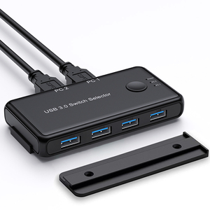 2x4 USB 3,0 Switch Hub Selector 2 computadoras Compartir 4 puertos USB 3,0 Conmutador KVM USB para PC Ratón Teclado Impresora Escáner... - Product Image 1