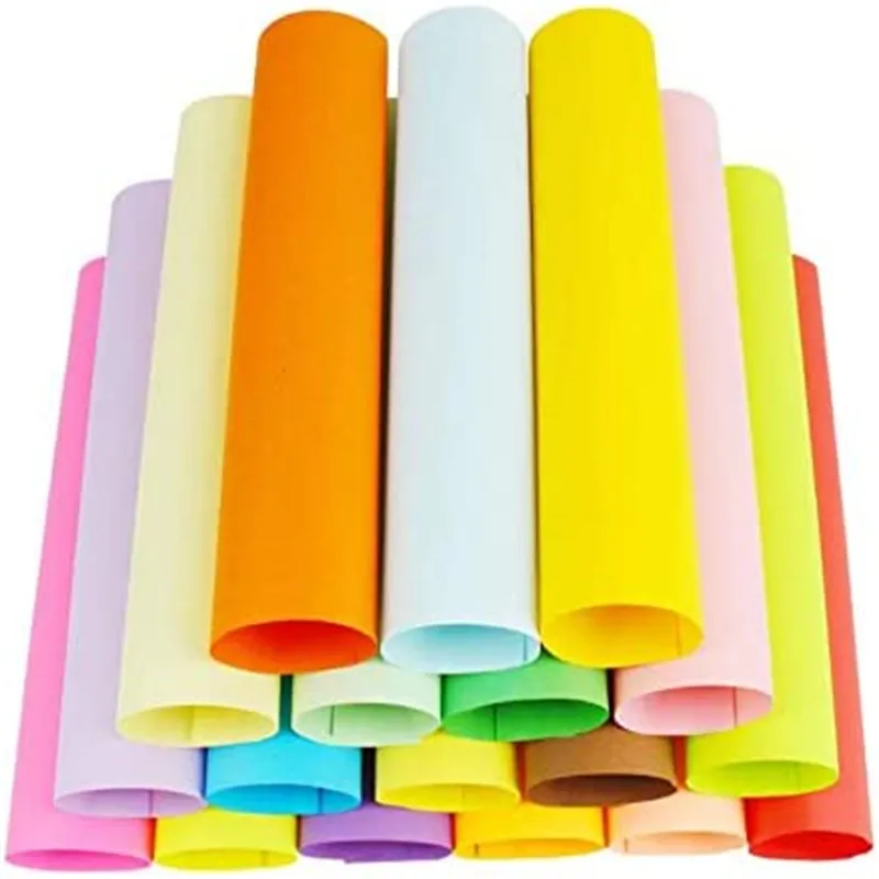 Guangtu çeşitli renk A4 el sanatları için 70- 400 gram inşaat kağıt levha renk karton sanat ve zanaat baskı çizim için
