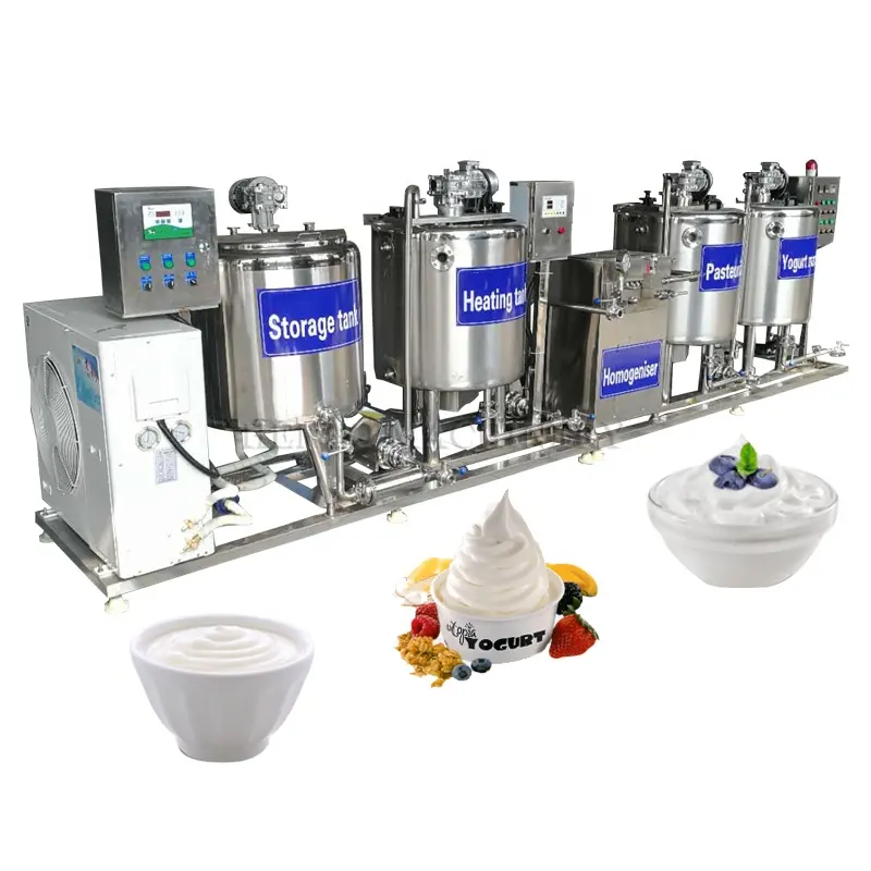 Línea de fermentación de leche de fácil operación, equipo de fabricación de yogur, máquina para hacer yogur