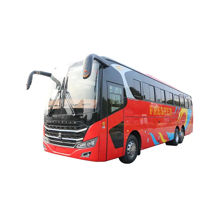 حافلة سياحية مريحة متعددة الاستخدامات وموثوقة AsiaStar ybl6130 t بطول 72 مقعدًا G.V.W 21.5 طن RHD