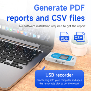 Registratore di Dati Digitale Tzone TempU03 Termometro Monitoraggio Temperatura e Umidità Calibrazione Tracciabile NIST Materiale Plastico OEM ODM - Product Image 3