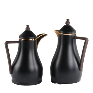 Custom Logo Acceptable Arabic Tea and <strong>Coffee</strong> 1+0.7L Kettle Set Dallah Pot Arabic <strong>Coffee</strong> Vacuum Flasks - Product Image 1