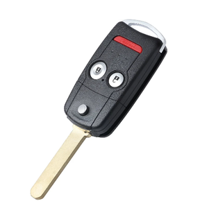 3ボタンリモートコントロールカーキーシェルノーカットブレードはホンダ/アコード/アキュラに適合TL TSX MDX RDX ZDX 2007 2008 2009 - Product Image 5