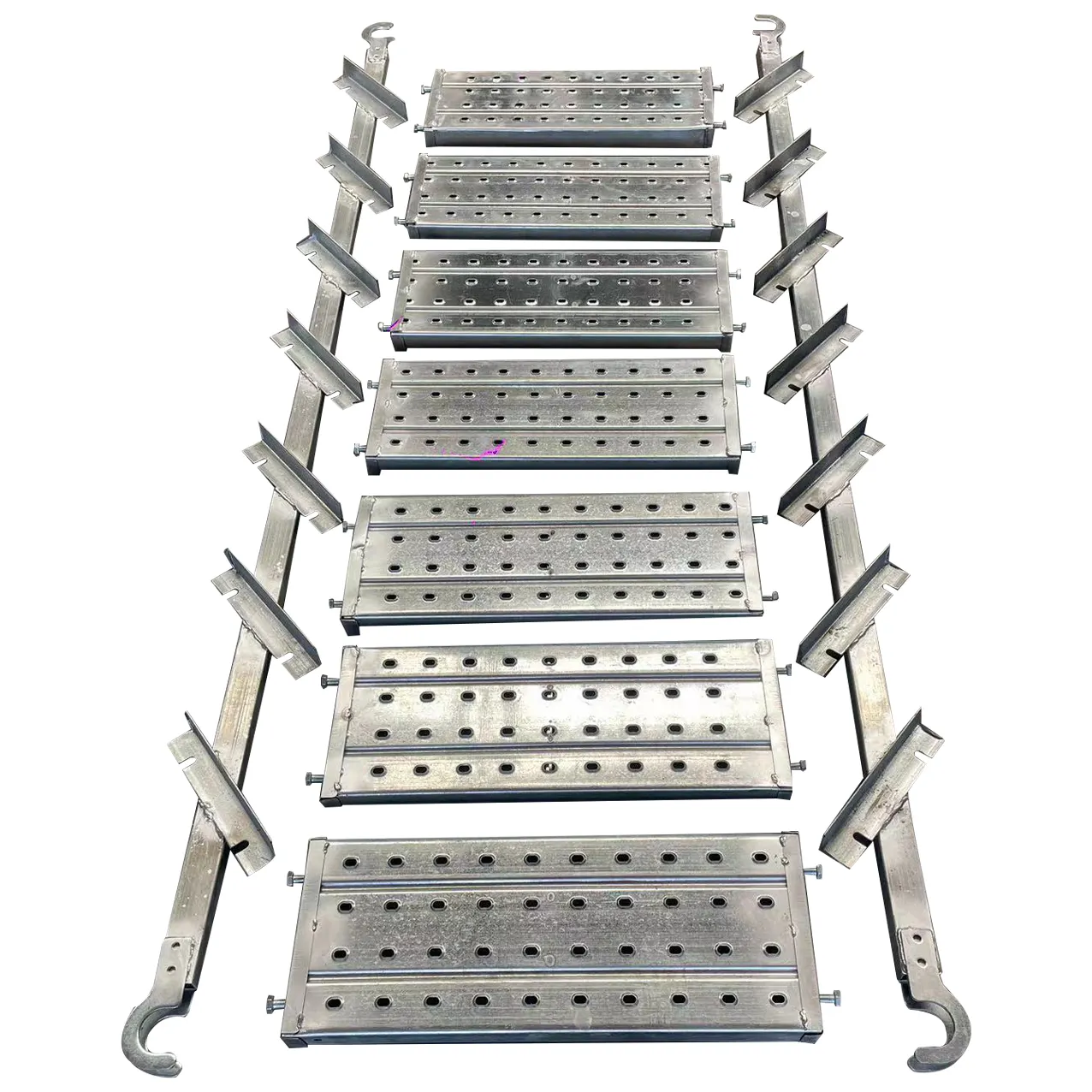 Derfon Factory construcción andamio escalera de acero galvanizado andamio escalera tablón escalada 3M escalera y piezas de andamio