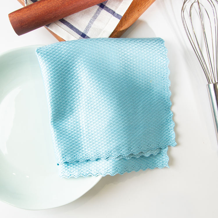 Bleu Ciel-210G-Bordures 100% Polyester (30x40 cm)