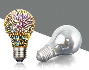 En Popüler E27 Standart Baz 5W 3D Havai Fişek led ışık Ampul A60 Bar Partt dekor aydınlatma - Product Image 2