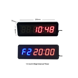 6-stelliger 1,5-Zoll-Mini-LED-Intervall-Timer Programmier barer Tabata-Timer für den Heimgebrauch - Product Image 1