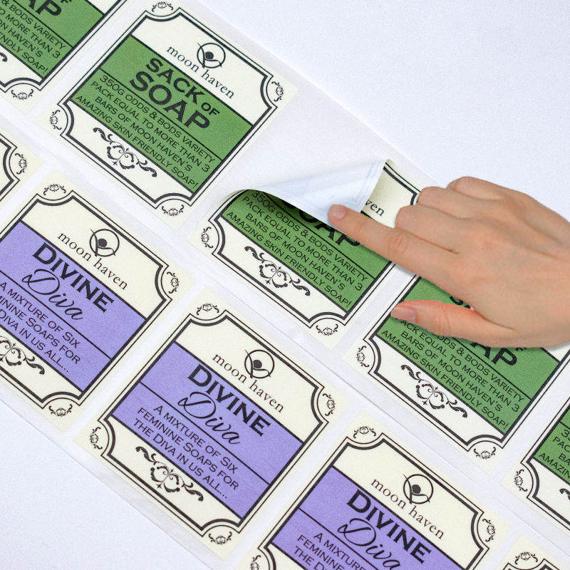 Vinilo adhesivo con ejemplo a todo color