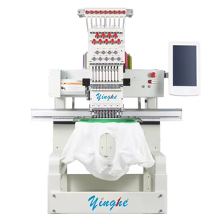 YH Large Format 1 Head 9 Needles Monogram Sewing <strong>Computer</strong> <strong>Software</strong> logo Cap Beads Flat T-shirt <strong>Functions</strong> Embroidery Machines