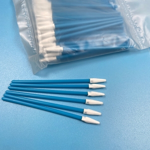 Cleanroom Cleanroom ก้านสำลีโพลีเอสเตอร์พร้อมที่จับสีน้ำเงิน - Product Image 2