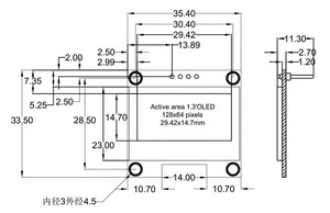 128x64 1.3 "I2C OLED Modulo Display - Product Image 6