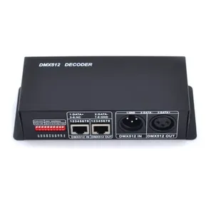 3 canali RGB DMX512 Decoder Controller manuale RF connessione 12-24V modulo di striscia di luce di illuminazione telecomando