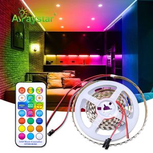 Programmier barer magischer farb adressierbarer intelligenter LED-Streifen RGB IC 5050 SK6813 Pixel LED-Streifen 24V eingebautes IC-Digital band