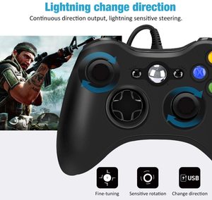 Xbox 360 için ince PC oyun denetleyicisi Gamepad çift titreşim Turbo Joypad Xbox 360 için - Product Image 4