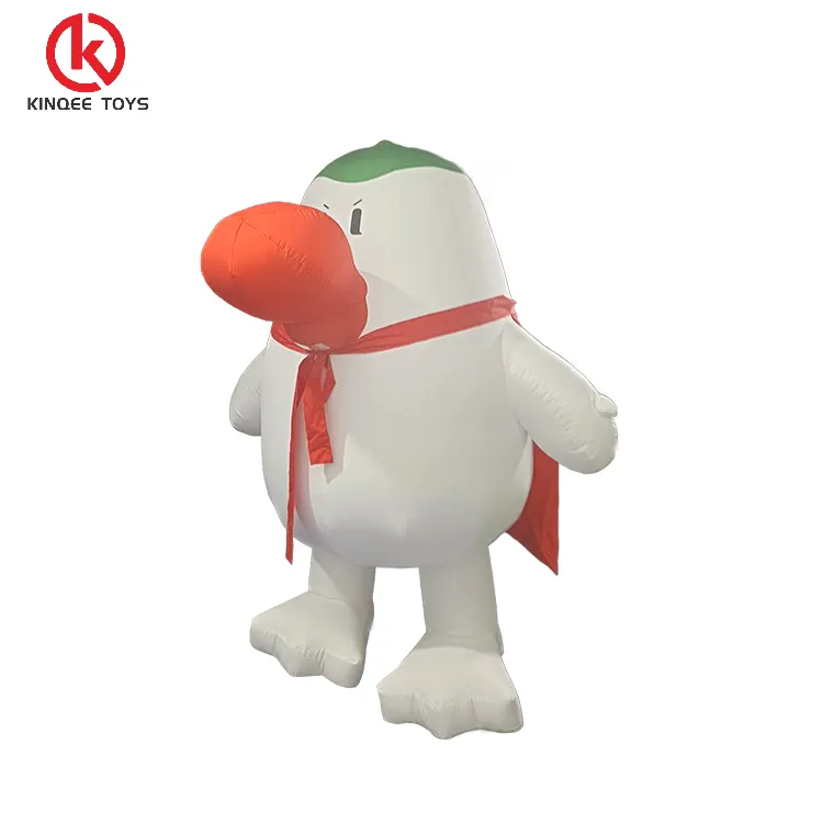 Kinqee mascota de peluche personalizada Cosplay ropa pingüino inflable 2 m/2,6 m animal personalizado pájaro mascota que camina traje inflable