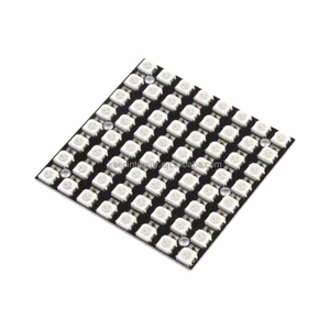 64 bit 5050 modulo di perline LED patch RGB full-color LED con WS2812 integrato driver sette colori scheda di sviluppo - Product Image 1