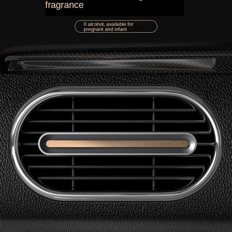 Marka özel araba hava spreyi parfüm OEM şişe Pvc kutu cam resim zaman ofis kağıdı kartı adet