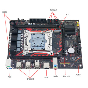 All'ingrosso X99 Intel Core Desktop di gioco principale LGA2011-3 H55 Chipset con 64GB DDR3 Memory M.2 scheda madre nuova" - Product Image 3