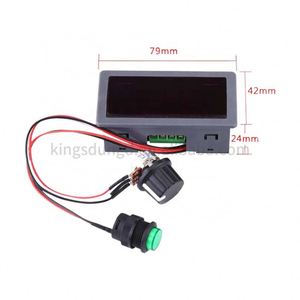 PWM Motor hız kontrol dijital LED ekran ve anahtarı Motor kontrolörü hız regülatörü DC 6-30V 12V 24V 5A - Product Image 3