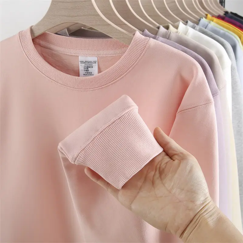 Hochwertiger Druck Benutzer definierte Unisex Hoodies Sweatshirts mit Rundhals ausschnitt