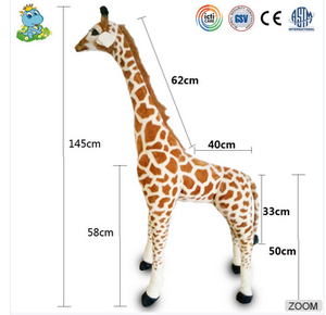 巨大な2メートルのリアルなキリンベストセラーのシミュレーション動物リアルな等身大のキリンモデルキリンぬいぐるみ - Product Image 2