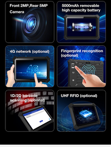 10.1英寸Win10 IP67平板电脑可升级Windows 11坚固平板电脑8gb 128gb工业电脑平板电脑条形码和指纹读取器 - Product Image 6