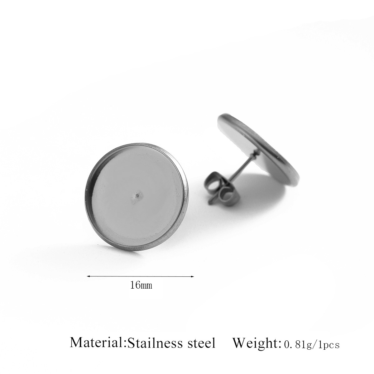 Disque d'oreille à broche de soudage à roue de couleur en acier de 16 mm
