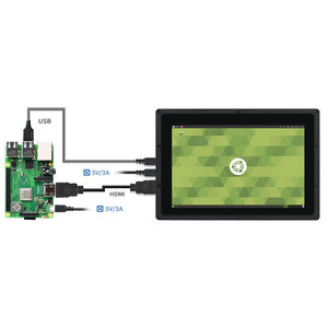 Raspberry PI 5 generazione 10.1 "display LCD IPS schermo 1280x800 con alloggiamento - Product Image 5