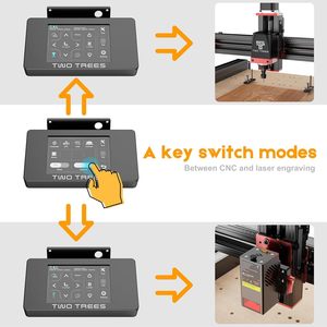 Máquina enrutadora CNC de 3 ejes completamente metálica TwotreesCNC TTC450 Pro para tallado de nailon de madera, núcleo de Motor de corte - Product Image 6