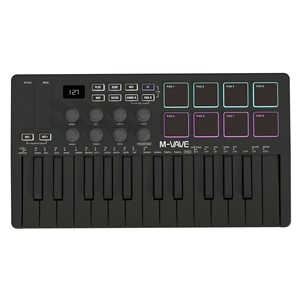Almohadilla portátil MidiKeyboard Controller Teclado de arreglo de suministro de fábrica con material plástico - Product Image 1