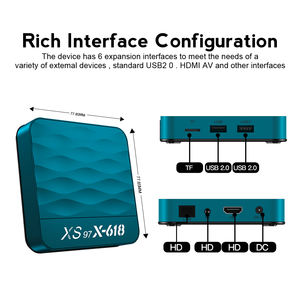 Nhà máy-ban đầu xs97 X-618 Android 12 Set Top Box giá tốt nhất Allwinner h618 <span class=keywords><strong>Chip</strong></span> Quad core <span class=keywords><strong>4GB</strong></span> RAM 32GB Rom mô hình phổ biến - Product Image 6