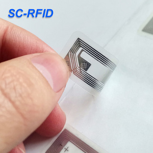 13.56Mhz NFC su geçirmez 213/ 215 çip etiketi Pet Mini Sticker HF ISO 14443 beyaz NFC etiket ıslak kakma - Product Image 3