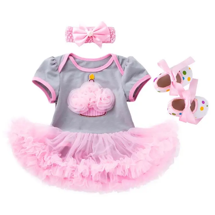 Vestido de fiesta para niña nueva, vestido de fiesta de bebé occidental para niños de 2 años, diseños de vestidos rosas, vestido de tutú para Niñas para cumpleaños