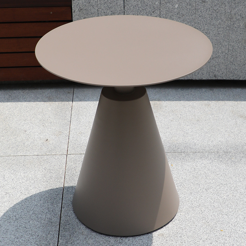 Mesa de centro Dodge de aluminio, 50 cm.