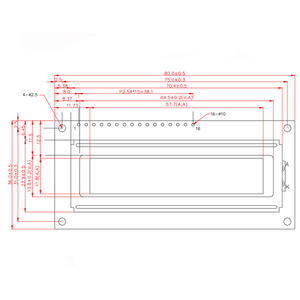 Modulo LCD 1602 LCD prezzo di fabbrica di alta qualità schermo LCD a 1602 caratteri - Product Image 3
