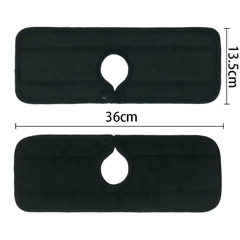 Tapete absorbente para grifo, almohadillas de tela de microfibra reutilizables con fondo impermeable, Color negro