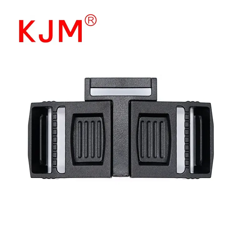 Kjm acessórios para cadeira infantil, para bebê, 25mm, curvo, fecho, 3 pontos, fivela de plástico